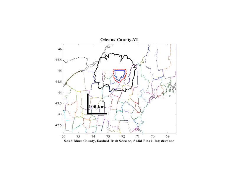 CAPRAD 700 Mhz County Contours